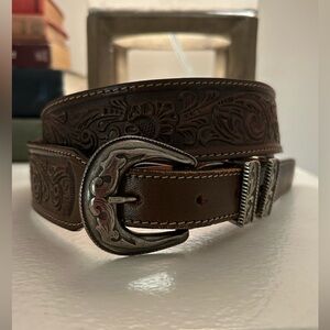 Vintage Leather Wrangler Belt